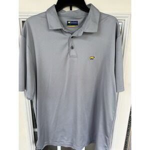 Jack Nicklaus Golden Bear Logo Gray Golf Polo Shirt Mens XL Polyester